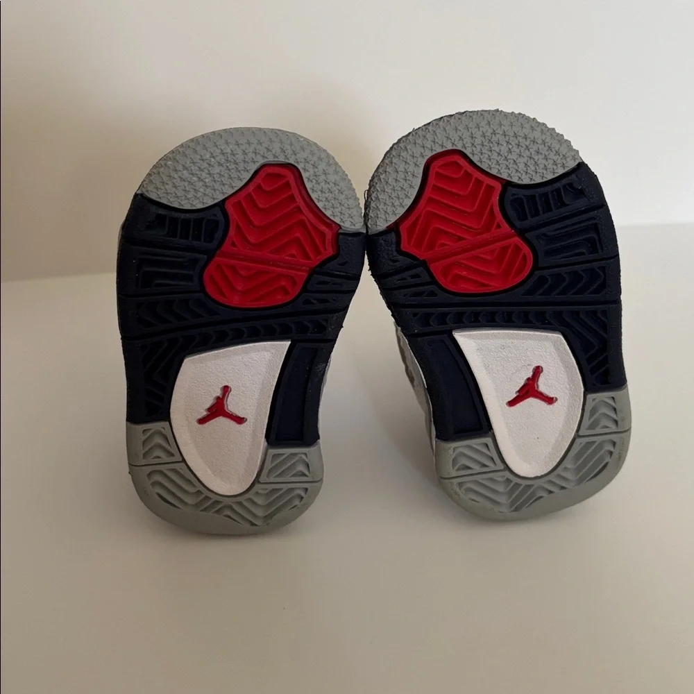 Jordan Baby/Walker Shoes in White, Gray, Black & Red